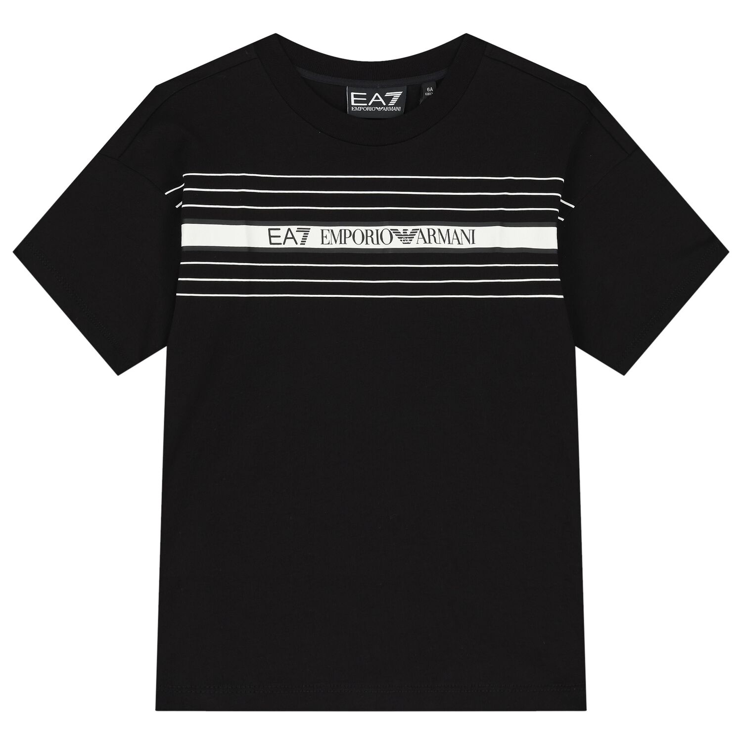 Boys Black Logo T-Shirt, 2, hi-res image number null