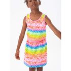 Girls Multi-Coloured Hearts Dress, 1, hi-res
