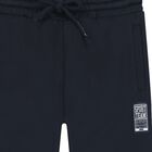 Boys Navy Blue Logo Joggers, 1, hi-res
