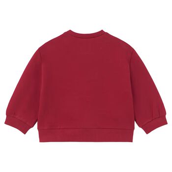 Younger Girls Red Mouse Sweatshirt