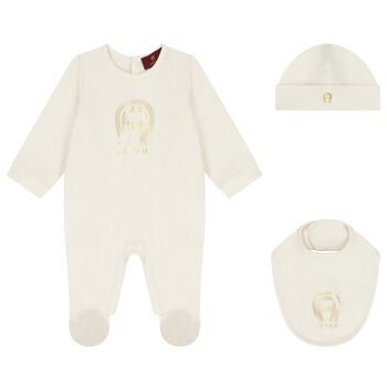 Ivory & Gold Babygrow Gift Set