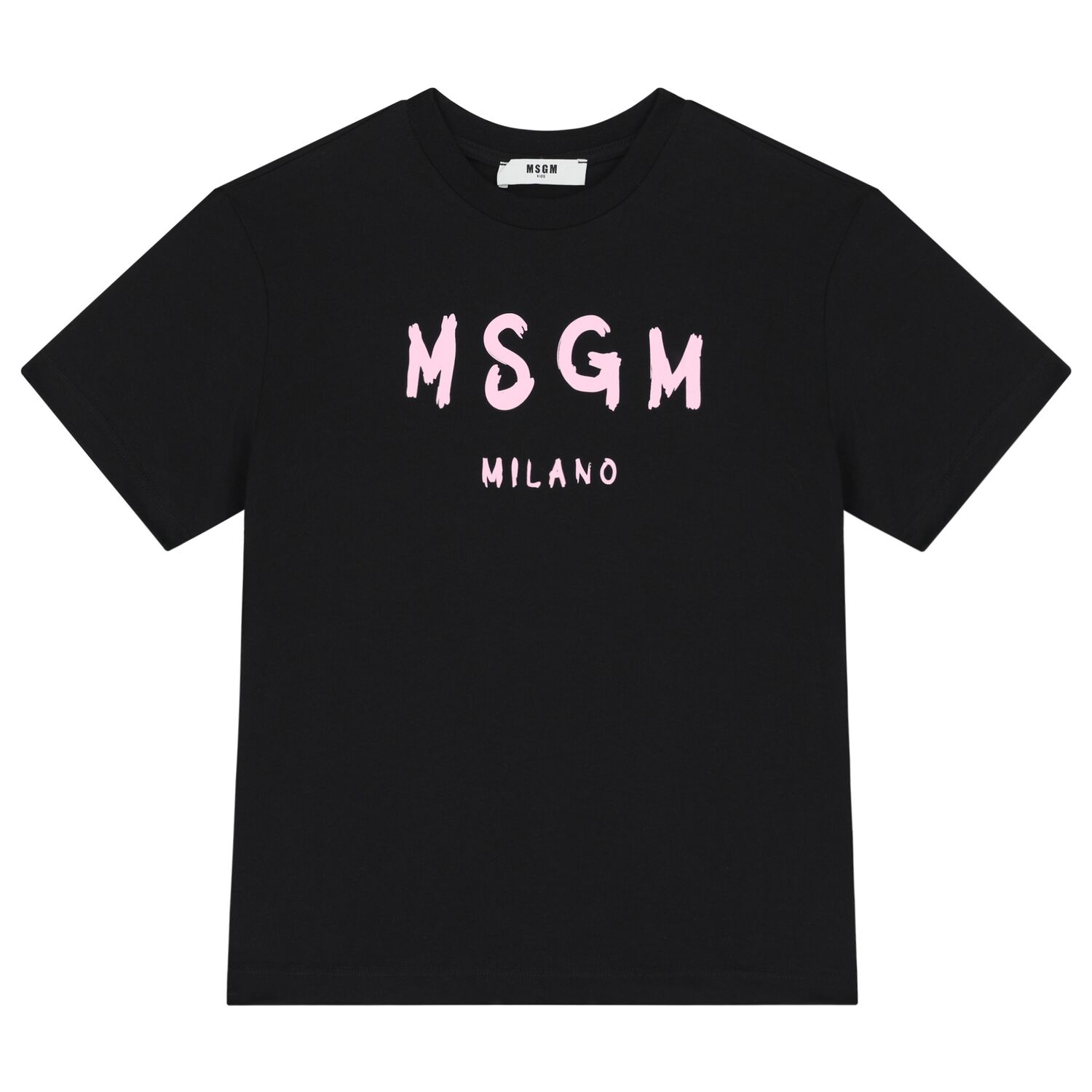 Girls Black & Pink Logo T-Shirt, 8, hi-res image number null