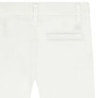 Younger Boys White Chino Trousers, 3, hi-res