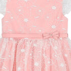 Girls Pink Organza Dress, 1, hi-res