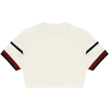 Girls Ivory Logo Crop Top