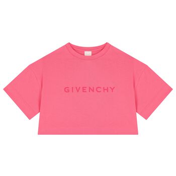 تيشيرت بالشعار باللون الوردي للبنات 