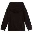 تيشيرت بالقبعة بالشعار باللون الاسود للاولاد, 1, hi-res