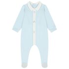 Baby Boys Blue & White Babygrow Set, 1, hi-res