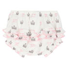 طقم فستان باللون العاجي والوردي, 1, hi-res