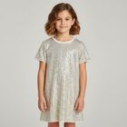 Girls Gold Sequin Dress, 1, hi-res
