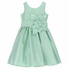 فستان دانتيل بناتي باللون الاخضر, 1, hi-res