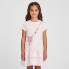 Girls Pink Logo Bag Dress, 2, hi-res