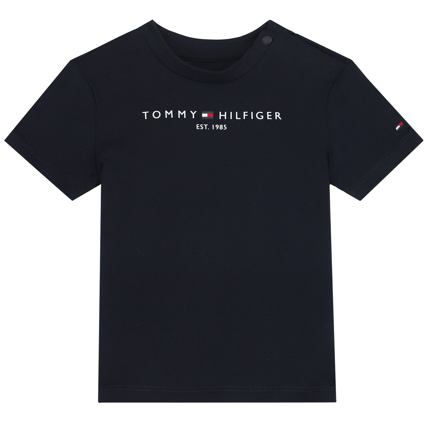 Baby Boys Navy Blue Logo Shorts Set, 1, hi-res