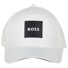 Boys White Logo Cap, 3, hi-res