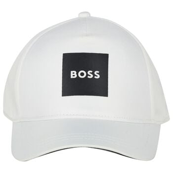 Boys White Logo Cap