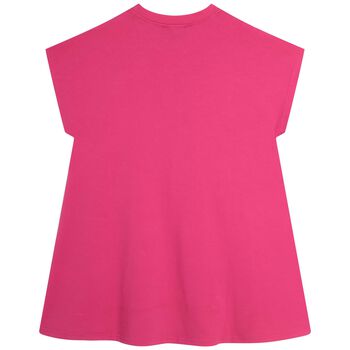 Girls Pink Logo Dress