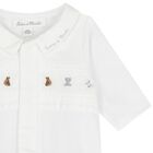 Baby Boys White Logo Babygrow, 1, hi-res