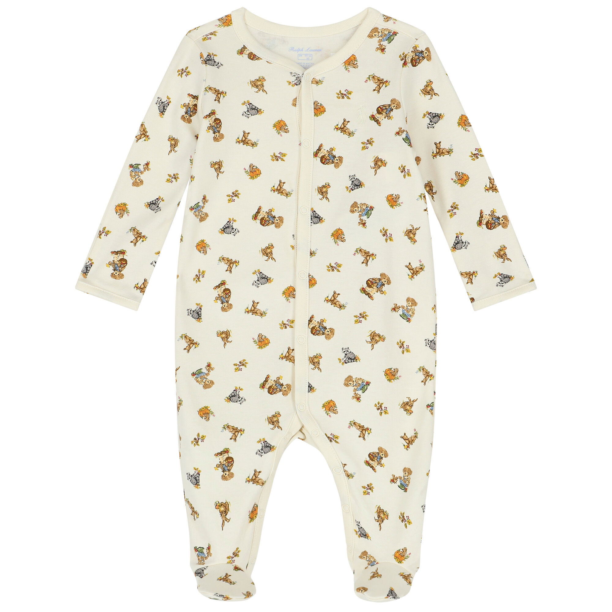 Ralph Lauren Baby Boys Ivory Polo Bear Babygrow Junior Couture UAE