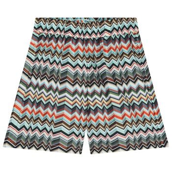 Boys Multi-Coloured Zig Zag Swim Shorts