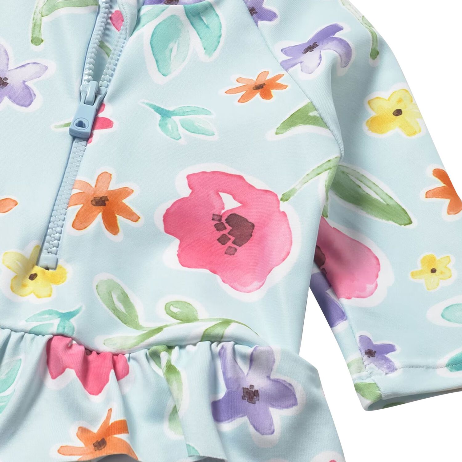 طقم ملابس سباحه للبنات الرضع  باللون الوردي المرجاني , 1, hi-res