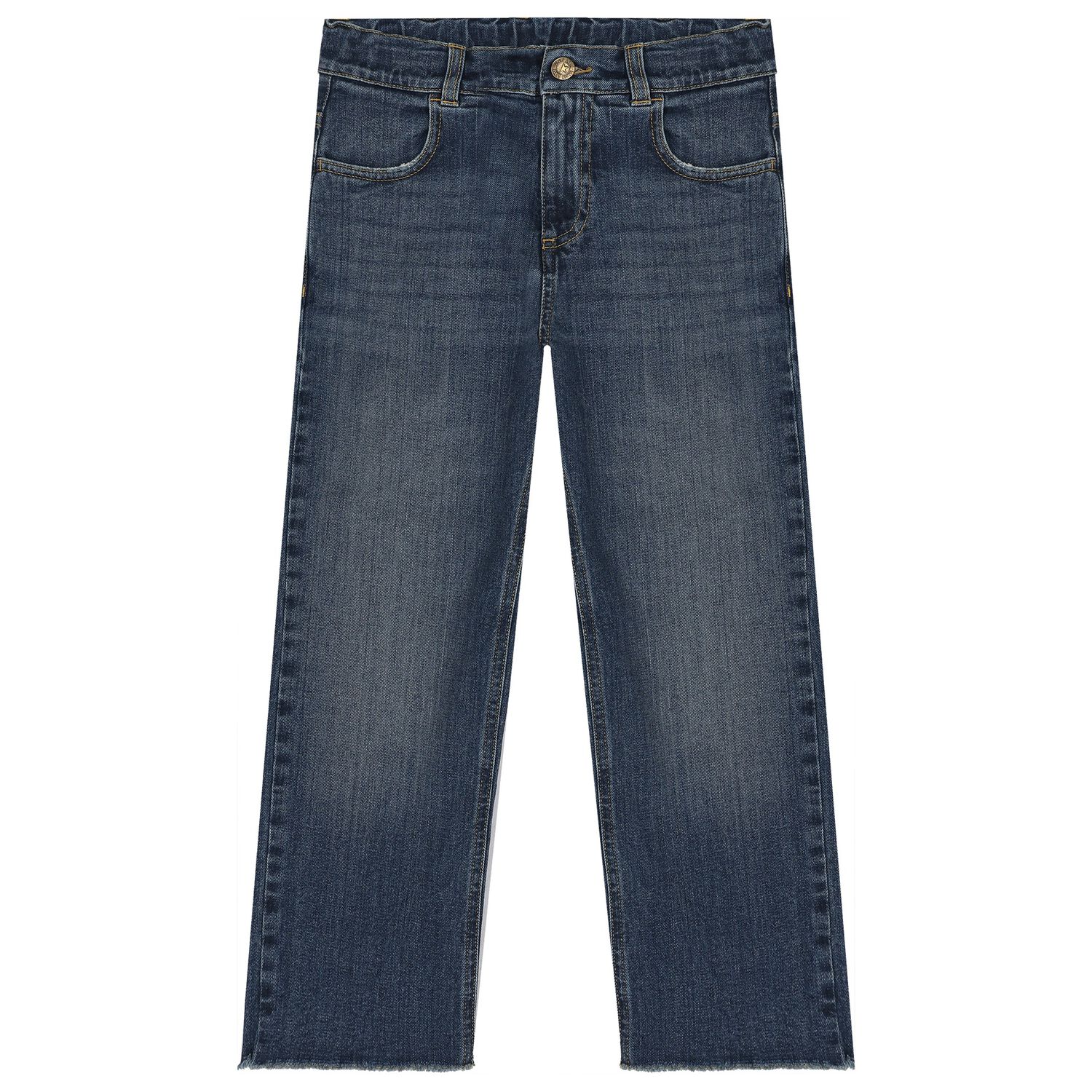 Boys Blue Logo Denim Jeans, 1, hi-res