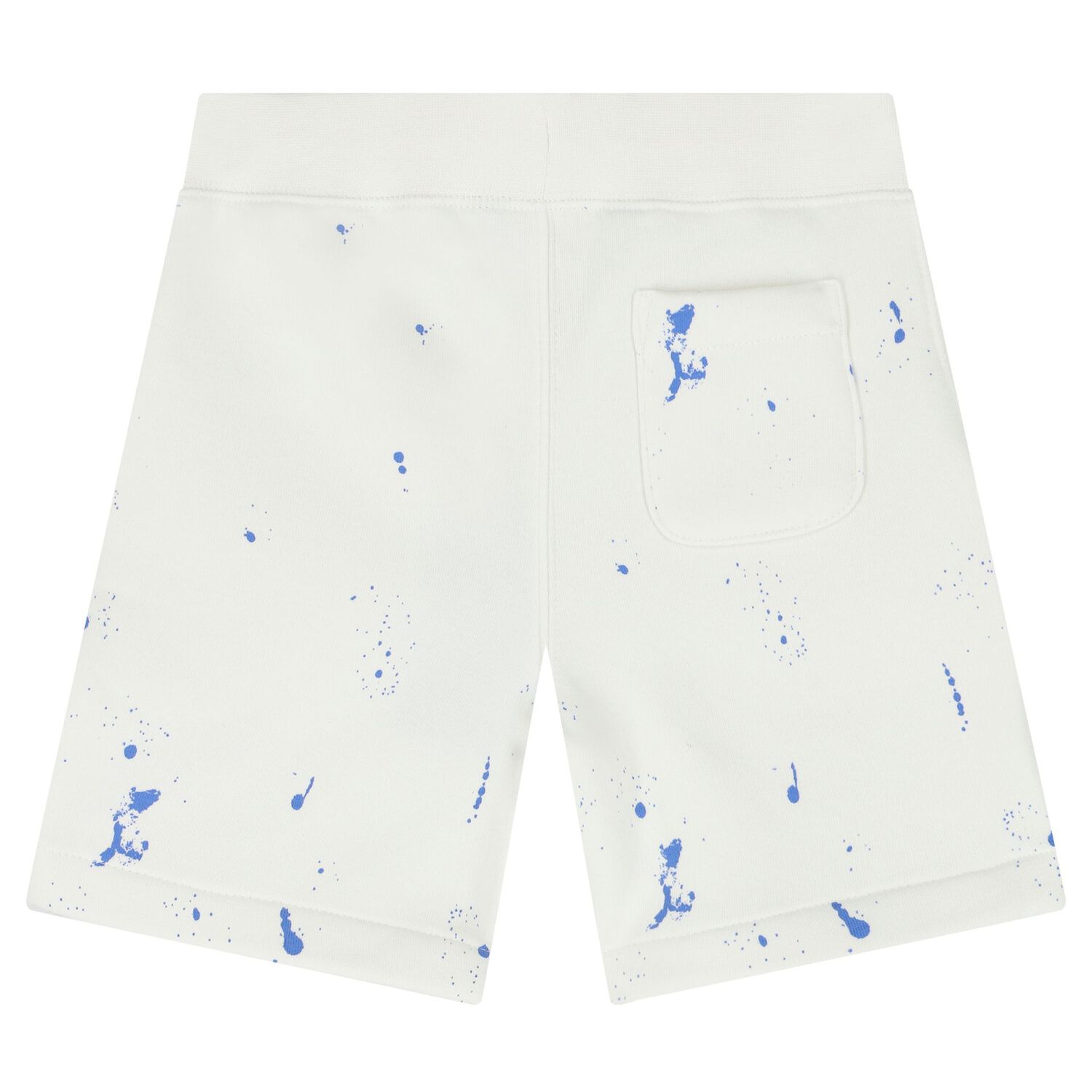 Boys White Logo Shorts, 1, hi-res