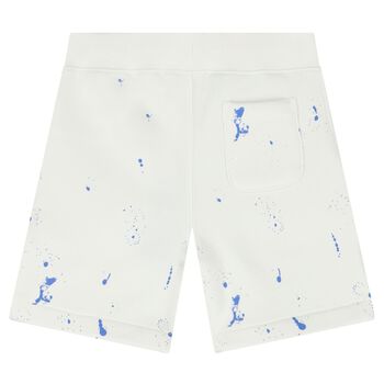 Boys White Logo Shorts