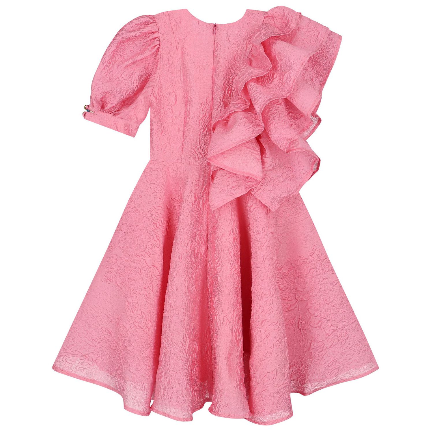 Girls Pink Ruffle Dress, 1, hi-res image number null
