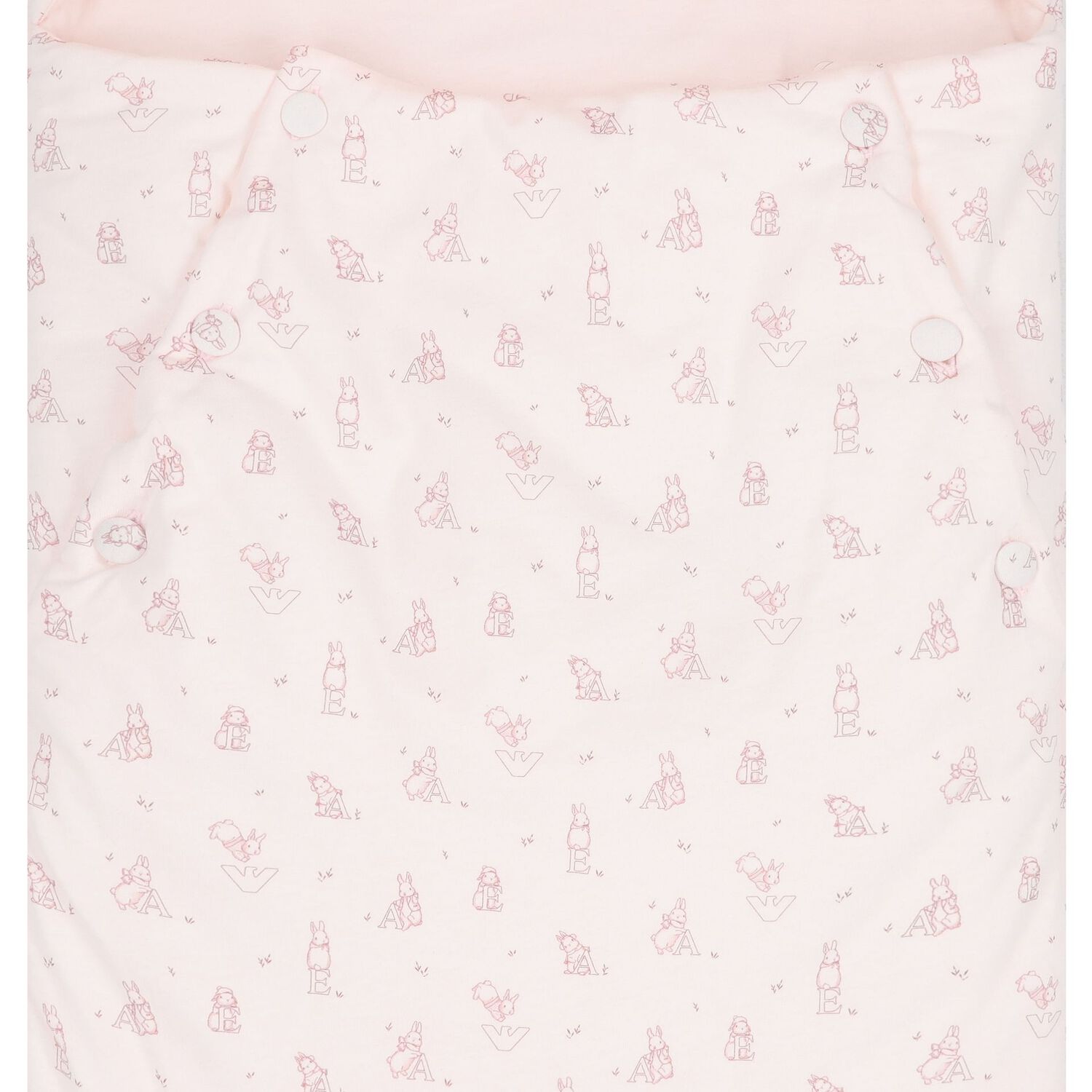 Baby Girls Pink Alphabet & Bunny Nest, 1, hi-res