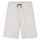 Boys Ivory Logo Shorts, 1, hi-res