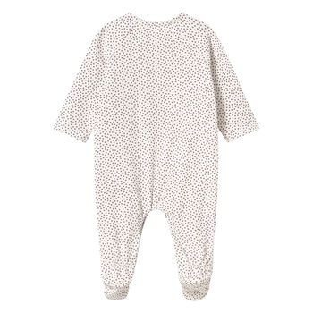 Baby Girls Beige Bear & Hearts Babygrow