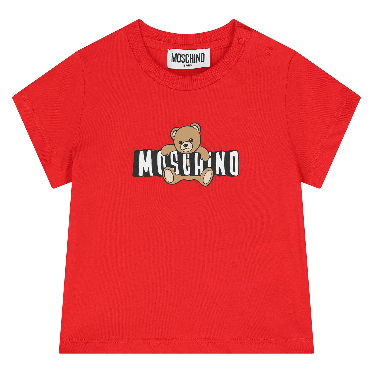 Younger Red Teddy Bear Logo T-Shirt, 5, hi-res