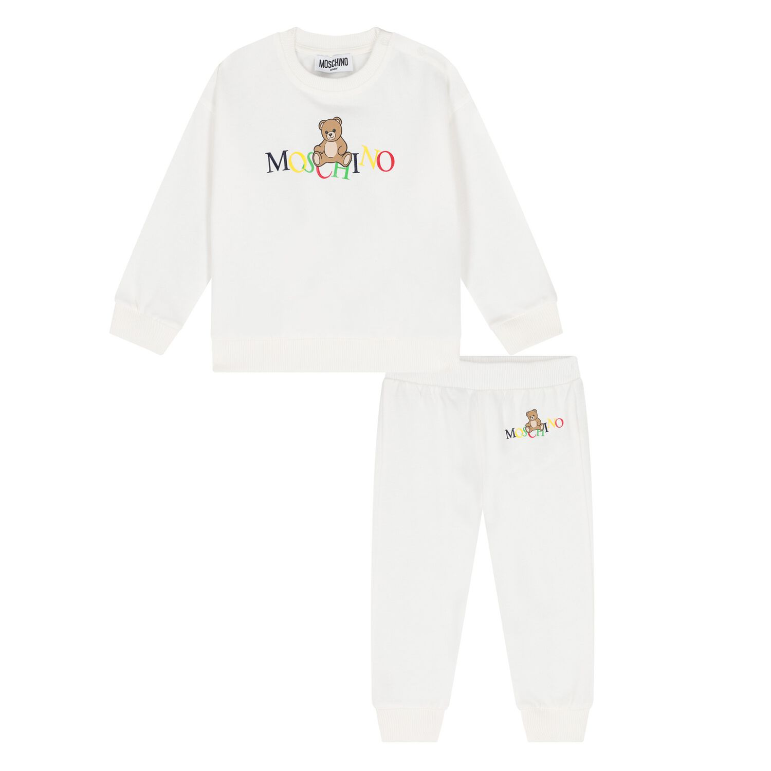 Younger Ivory Teddy Bear Logo Tracksuit, 1, hi-res image number null