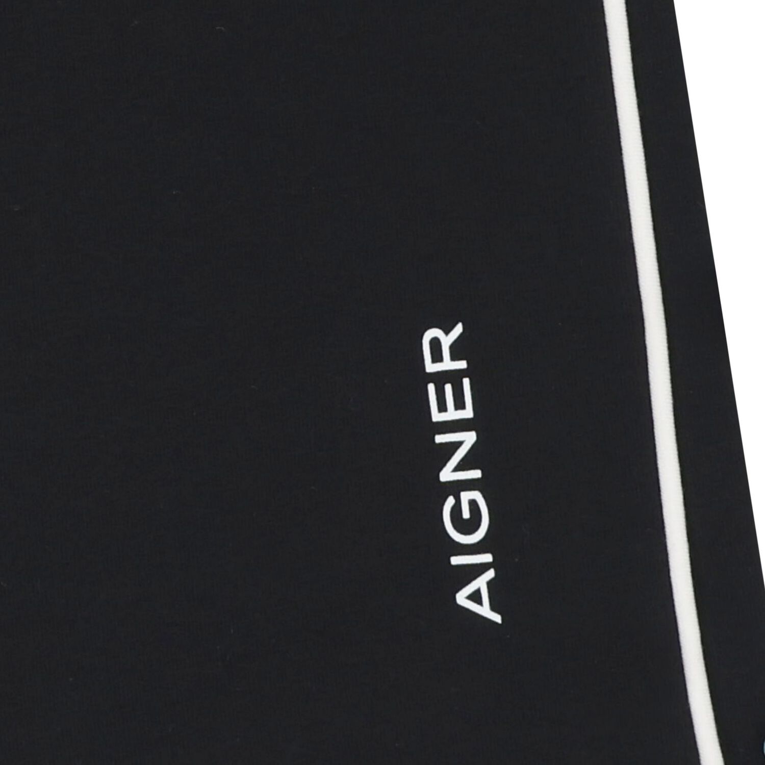 Girls Black Logo Trousers, 1, hi-res
