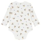 Baby Boys White Polo Bear Bodysuits ( 2 Pack ), 1, hi-res