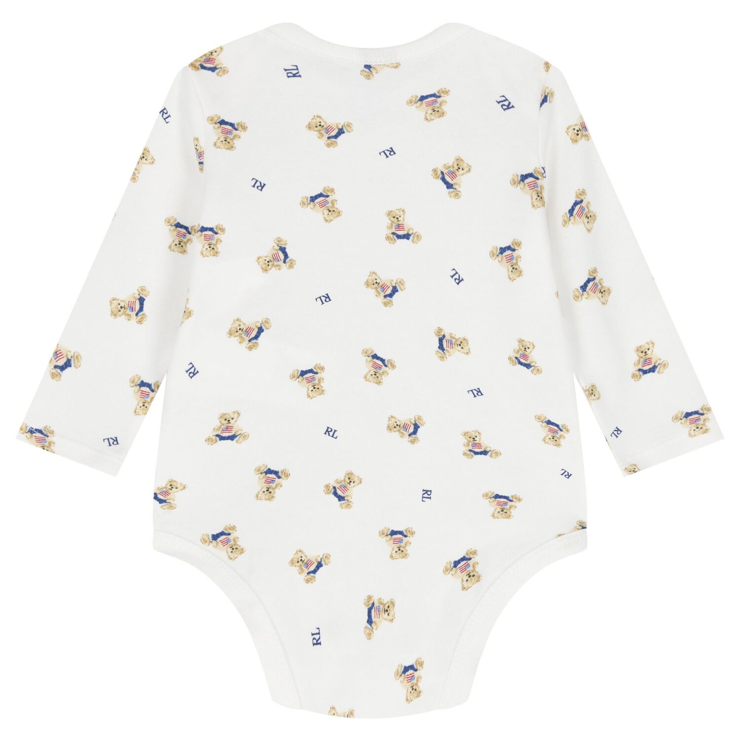Baby Boys White Polo Bear Bodysuits ( 2 Pack ), 1, hi-res