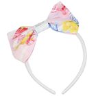 طوق شعر بنات بالشعار باللون الوردى, 1, hi-res