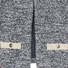 Younger Girls Navy Blue Tweed Knit Skirt Set, 2, hi-res