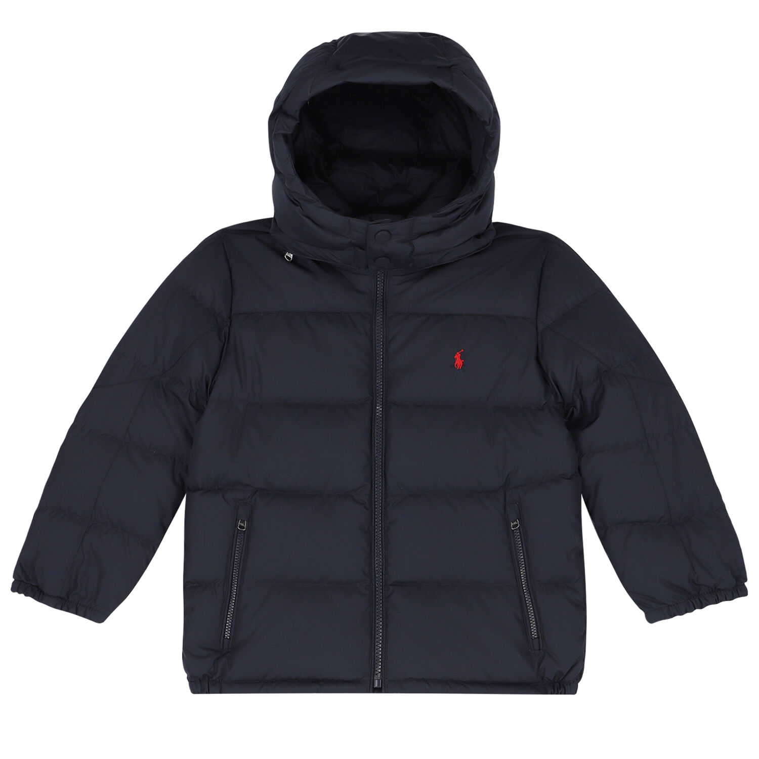 Boys Navy Logo Puffer Jacket, 1, hi-res image number null