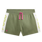 Girls Green Logo Shorts, 1, hi-res