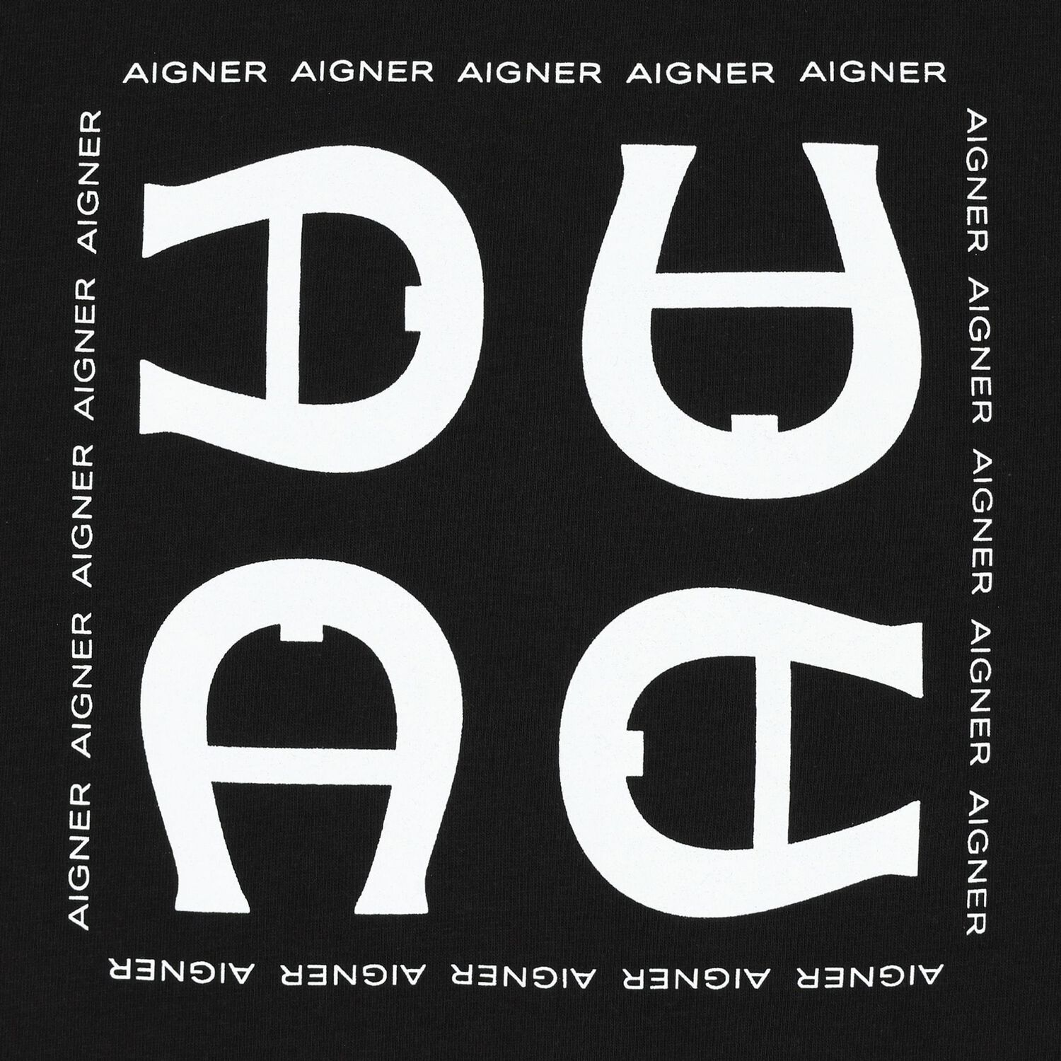 تيشيرت أولاد بالشعار باللون الأسود, 1, hi-res