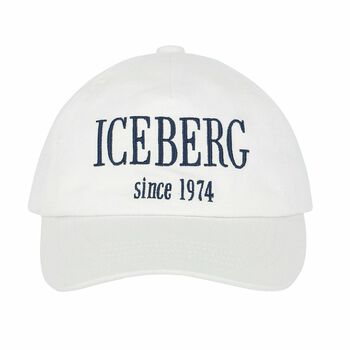 Younger Boys White Logo Cap