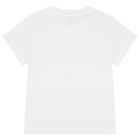 Girls White Logo Heart T-Shirt, 1, hi-res
