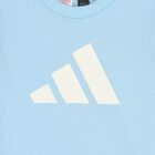 Younger Boys Blue Logo Shorts Set, 1, hi-res