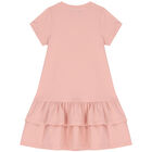 فستان بالشعار باللون الوردي , 2, hi-res