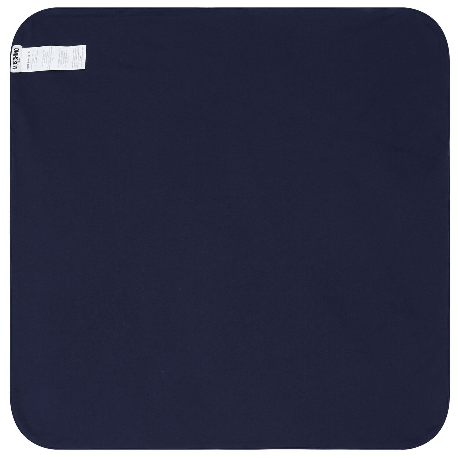 Navy Blue Teddy Bear Logo Baby Blanket, 2, hi-res image number null