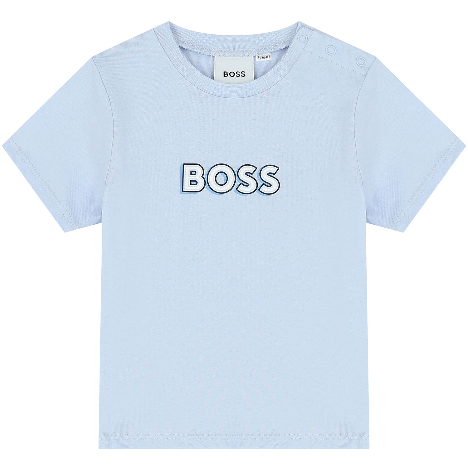 Baby Boys Blue Logo T-Shirt, 3, hi-res