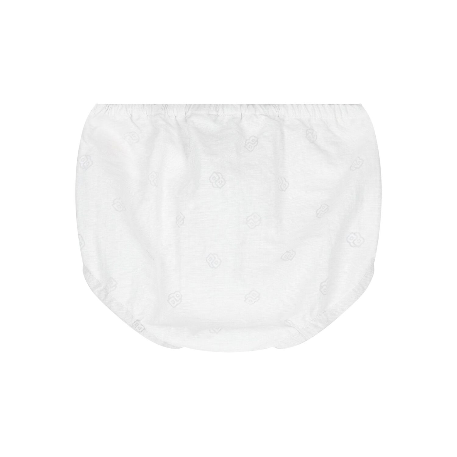 طقم بنات فستان  بالشعار باللون الأبيض للأطفال, 1, hi-res