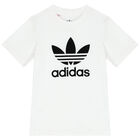Boys White & Black Logo Shorts Set, 1, hi-res