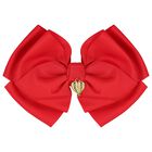 مشبك شعر بفيونكة باللون الأحمر, 9, hi-res